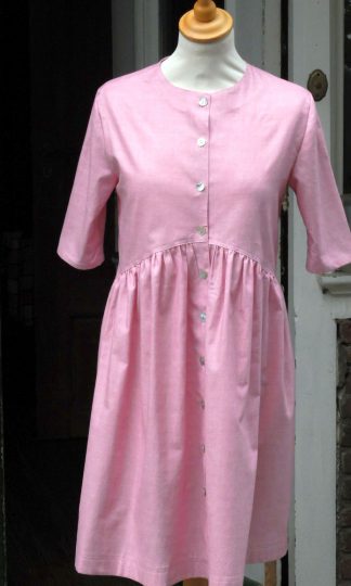 Baumwollkleid in rosa
